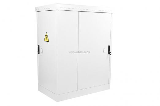 Шкаф всепогодный напольный укомплектованный 12U (Ш1000 ? Г600) с эл. отсеком, комплектация Т1-IP54