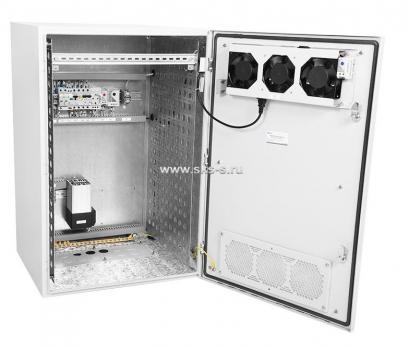 Шкаф уличный всепогодный настенный укомплектованный 6U (Ш600 ? Г300), комплектация T1-IP54