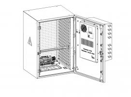 Шкаф уличный всепогодный настенный укомплектованный 18U (Ш600 ? Г500), комплектация ТК-IP54