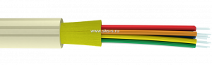 Волоконно-оптический внутриобъектовый универсальный кабель Distribution, плотный буфер, SM 9/125 OS2, 8В, LSZH нг(А)-HF, цвет черный