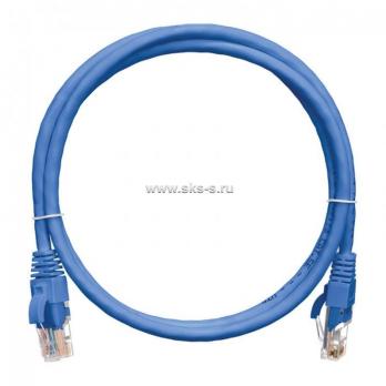 Коммутационный шнур U/UTP категория 5e LSZH нг(А)-HF 5,0 м, синий