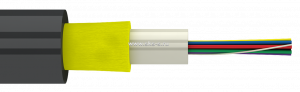 Волоконно-оптический Дроп-кабель круглый, универсальный, SM 9/125 OS2, 4В, LSZH нг(А)-HF, 1кН, цвет черный