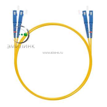 Шнур оптический dpc SC/UPC-SC/UPC 9/125 3.0мм 2м LSZH