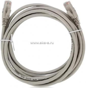 Коммутационный шнур U/UTP категория 6 LSZH нг(А)-HF 0,5 м, серый