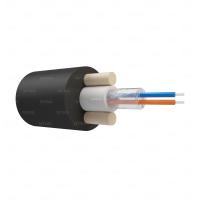 Оптический кабель NTSS дроп-круглый, с центральной трубкой, усилен стеклопрутками, 2 волокна, SM 9/125, G.657.A1, полиэтилен, 1 кН