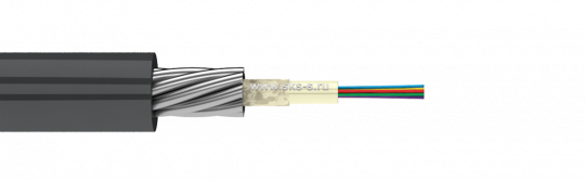 Волоконно-оптический внешний, Multitube, бронированный стальной проволокой, SM9/125, 16C, PE, черный