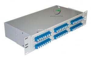 Кросс NTSS оптический 19'' укомплектованный 2U, 48 портов LC/UPC duplex, 9/125 мкм (планки, сплайс-кассета 3шт, пигтейлы, КДЗС, адаптеры)