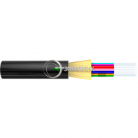 Оптический кабель IN/OUT, OS2, 9/125, 16 волокон, LSZH, черный
