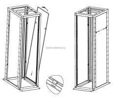 Комплект боковых обшивок (стенки) к серверной стойке 33U глубиной 750 мм