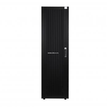 Шкаф напольный, телекоммуникационный 19", 32U 600х600, передняя дверь перфорация, задняя стенка перфорированная, черный