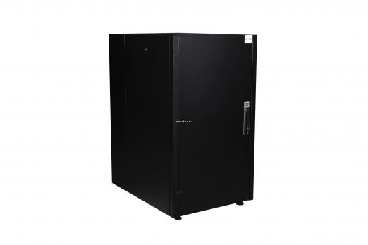 Шкаф напольный, телекоммуникационный 19", 22U 600х800, передняя дверь металл, задняя стенка сплошная, металл, черный