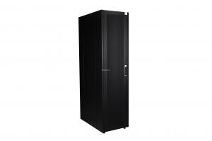 Шкаф напольный, телекоммуникационный 19", 47U 600х1000, передняя дверь перфорация, задняя стенка перфорированная, черный