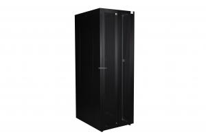 Шкаф напольный, телекоммуникационный 19", 32U 800х800, двойная передняя дверь перфорация, двойная задняя дверь перфорированная, черный