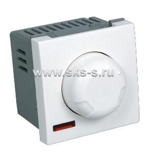 Светорегулятор поворотный нажимной 600 Вт (белый) LK45