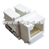 Механизм розетки компьютерной RJ-45. кат.5е. UTP модуль (8 контактов) LK45