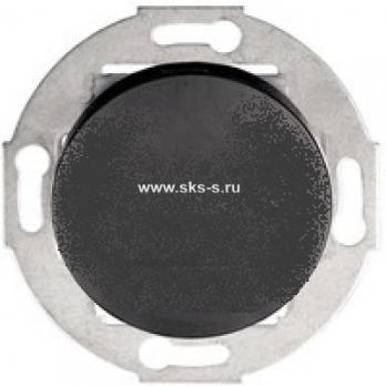 Выключатель-кнопка одноклавишный (схема 1T) 10А, 250В (черный) Vintage