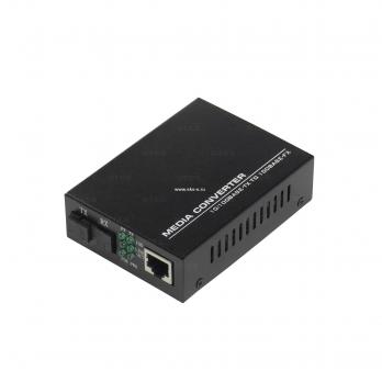 WDM медиаконвертер NTSS с RJ45 портом 10/100Base-T и 10/100Base-FX с разъемом SC, длина волны (передача/прием) 1310/1550 нм, SM, дальность до 20 км