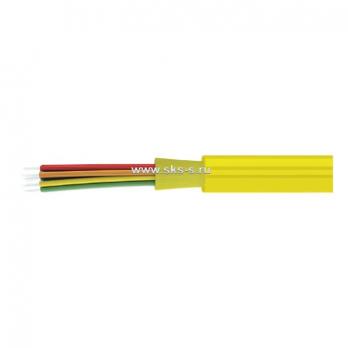 Волоконно-оптический внутриобъектовый кабель Distribution, плотный буфер, SM 9/125 OS2, 48В, LSZH нг(А)-HF, цвет желтый