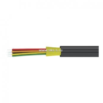 Волоконно-оптический внутриобъектовый универсальный кабель Distribution, плотный буфер, SM 9/125 OS2, 2В, LSZH нг(А)-HF, цвет черный