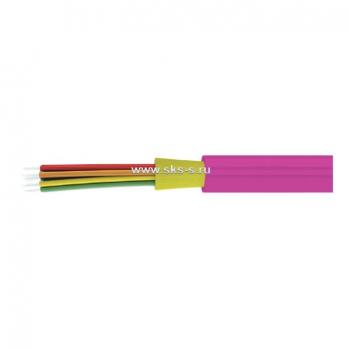 Волоконно-оптический внутриобъектовый кабель Distribution, плотный буфер, MM 50/125 ОМ4, 16В, LSZH нг(А)-HF, цвет пурпурный (МАДЖЕНТА)