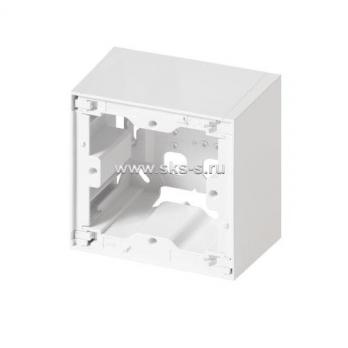 Коробка для накладного монтажа 85х85 мм, сборная, универсальная, для 1 модуля 45х45 мм, цвет белый
