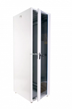 Шкаф телекоммуникационный напольный ЭКОНОМ 48U (800 x 1000) дверь стекло, дверь металл