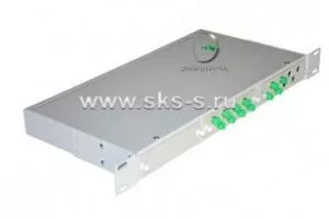 Кросс NTSS оптический 19'' укомплектованный 1U, 12 портов FC/APC, 9/125 мкм (планки, сплайс-кассета, пигтейлы, КДЗС, адаптеры)
